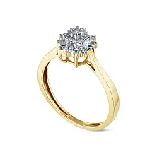 Женское кольцо из золота с бриллиантом по цене от 79 632 ₽